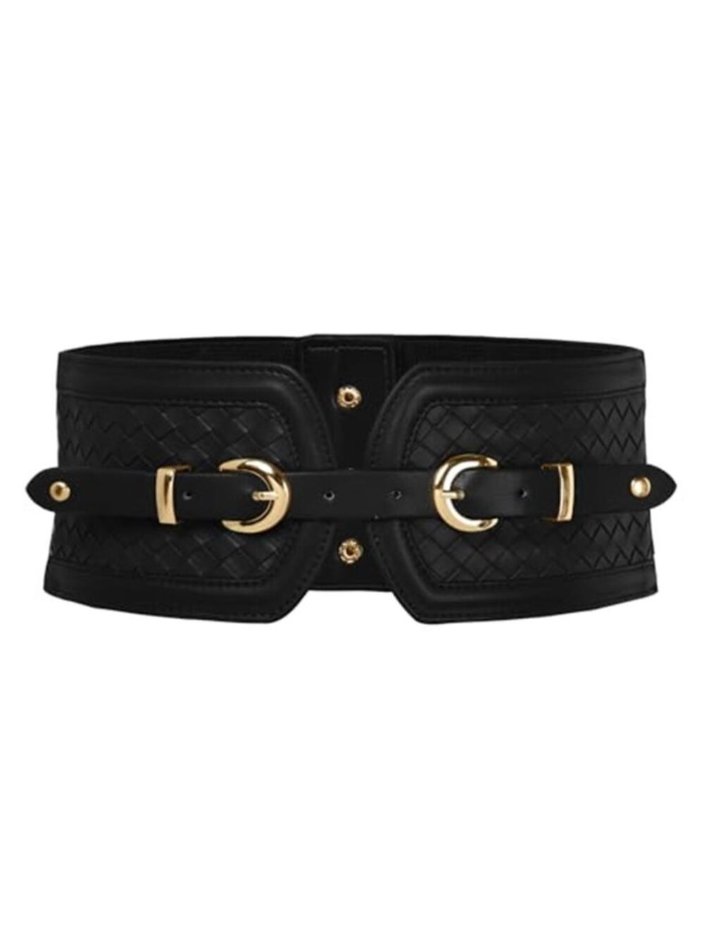 Scarlet Darkness Wide Elastic Belts for Women Stretchy Corset Belt with Double